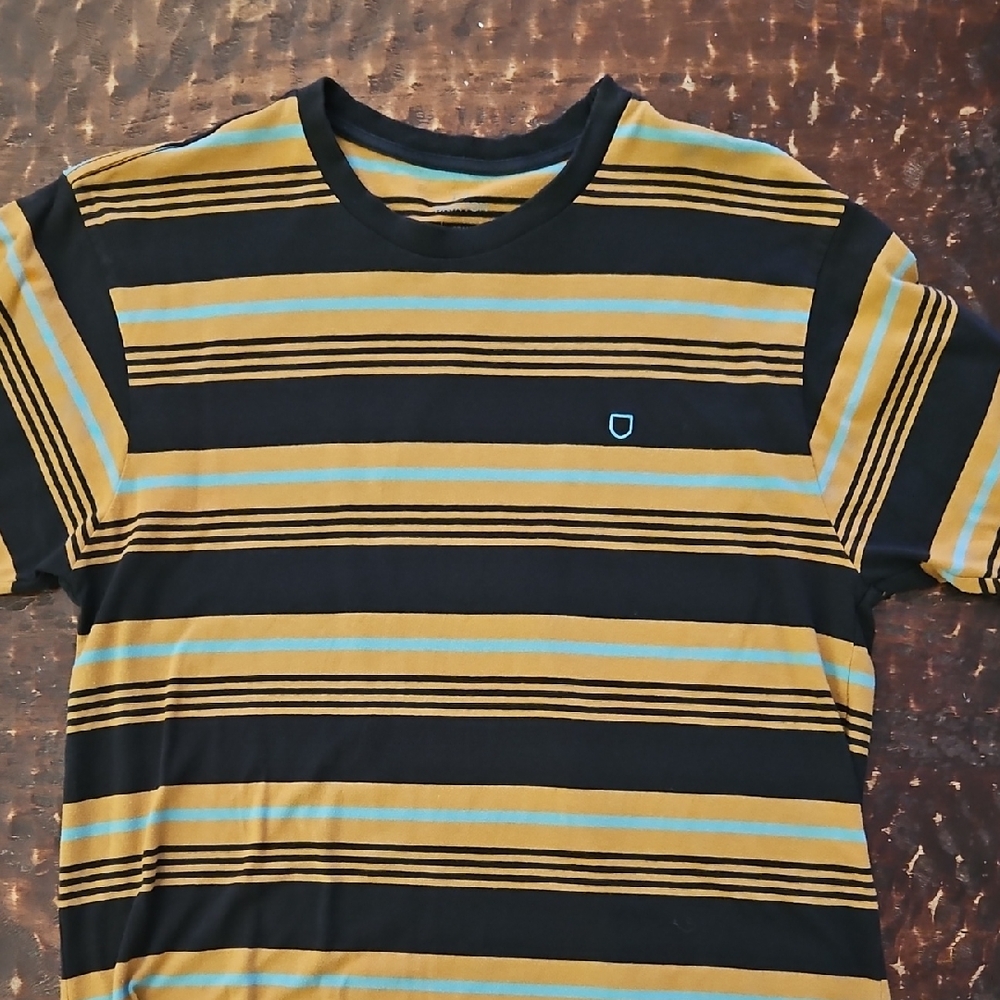 Brixton Men's Large Striped T-Shirt